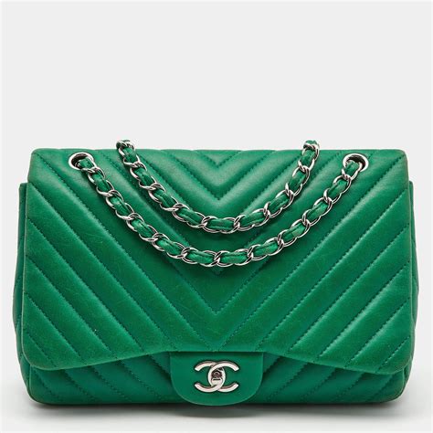 green chanel bag 2017|chanel green 17s chevron mini.